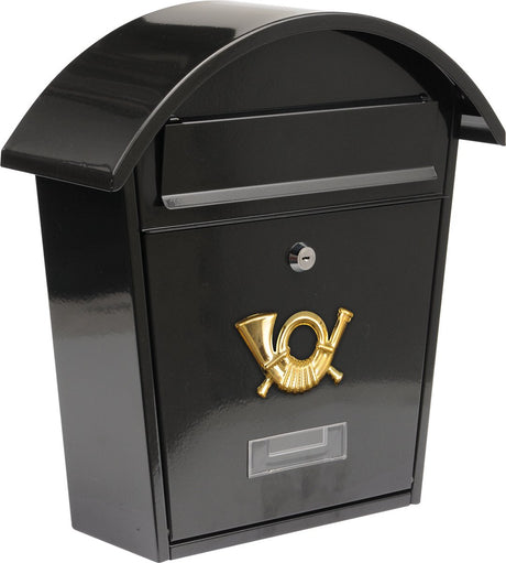 Boîte aux lettres Vorel noire avec 2 clés - 380x320x105 mm