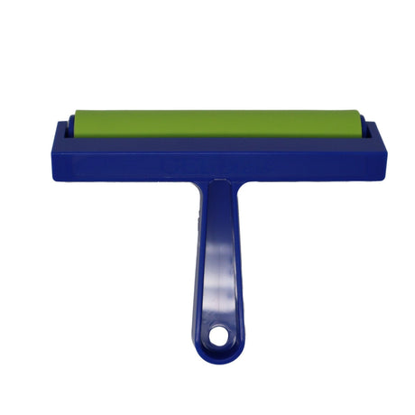 Presse gel • rouleau encreur en caoutchouc dur bleu 15,24 cm
