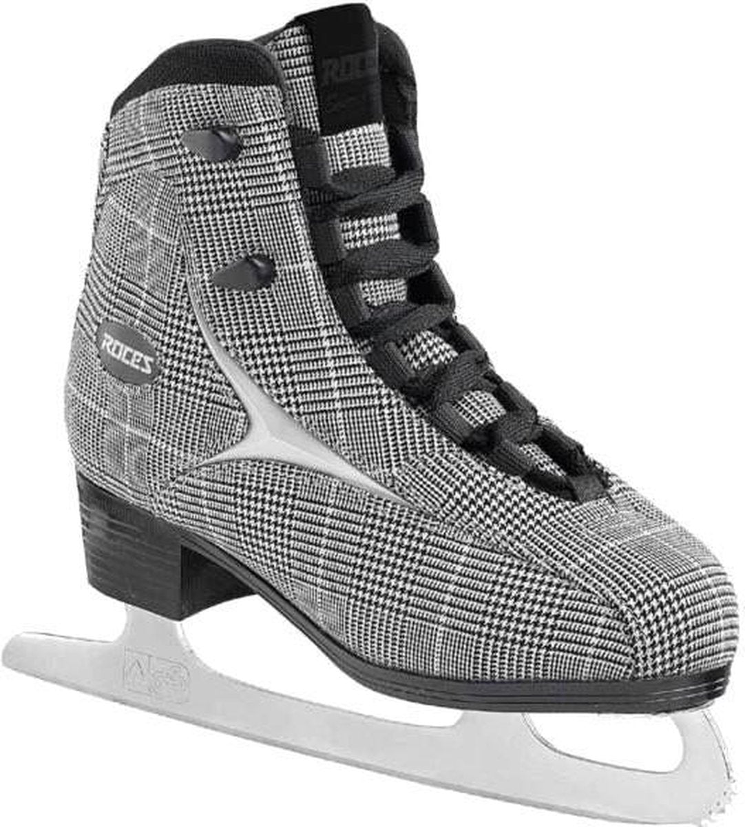 Roces – British check – patinage artistique – patinage pour dames – noir et blanc – fer facile d'entretien au design classique – taille EU 40