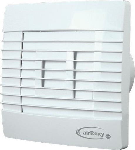 Ventilateur de salle de bain Air roxy avec vanne de fermeture automatique, capteur d'humidité et minuterie 100 mm blanc - prestige 100zghs