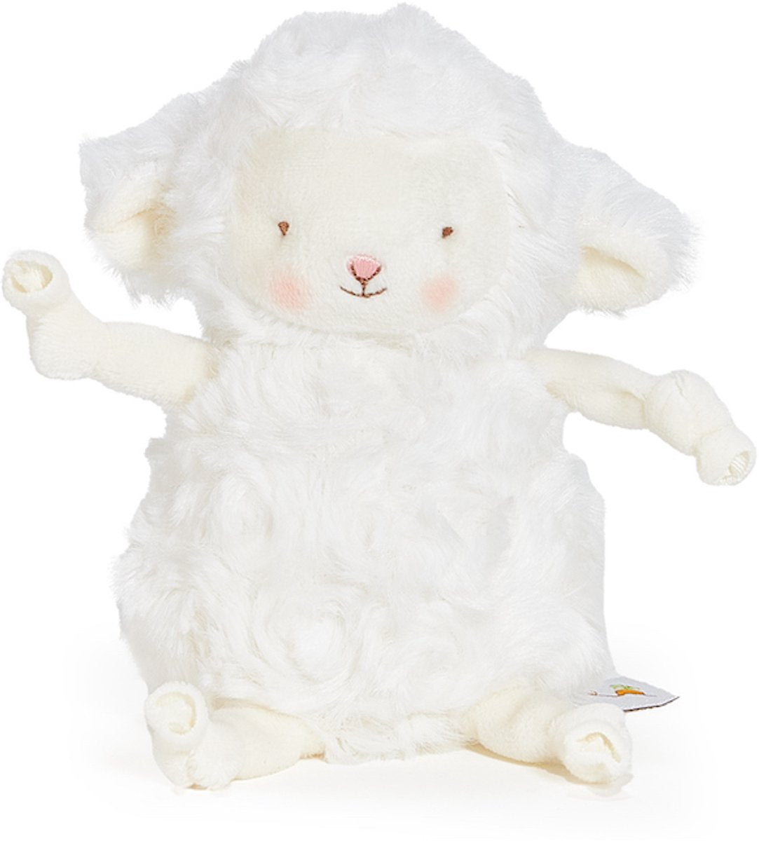 Bunnies by the bay roly poly kiddo peluche - peluche - détails brodés - agneau - 13 cm - blanc