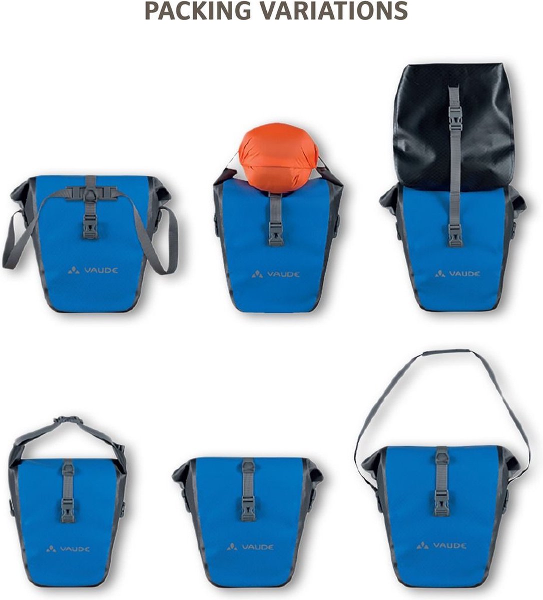 Vaude aqua back single, sac arrière, sacs à dos de sport pour vélo unisexe