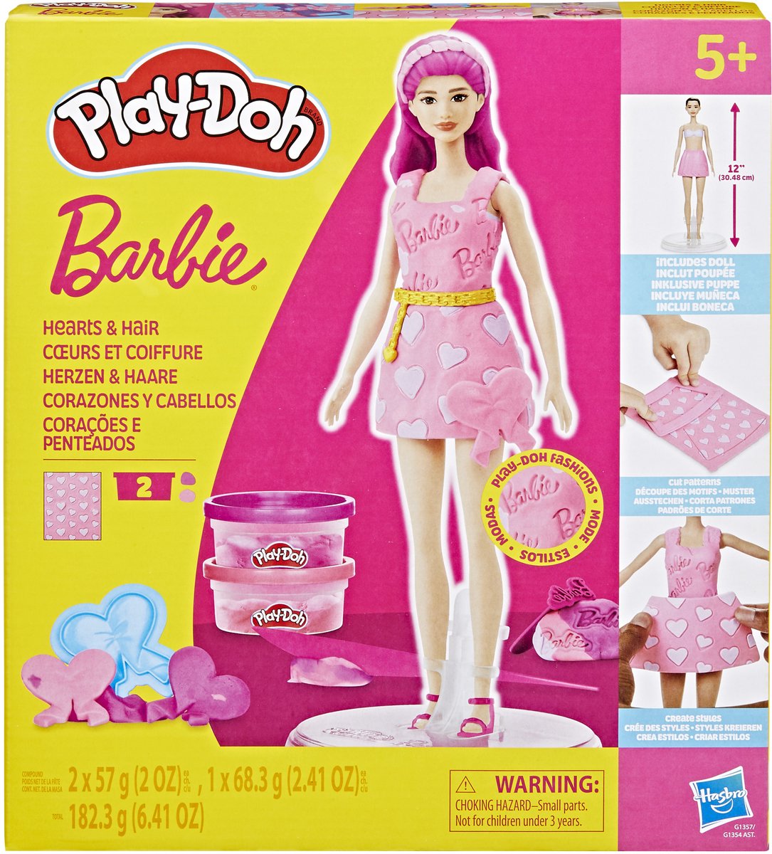 Play Doh Barbie Coeurs et cheveux