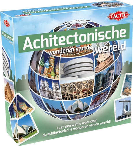 Merveilles architecturales tactiques du monde - jeu de cartes - jeu de quiz - bâtiments emblématiques et architecture du monde - connaissance et découverte - de la série mondiale - 2 joueurs ou plus - à partir de 12 ans