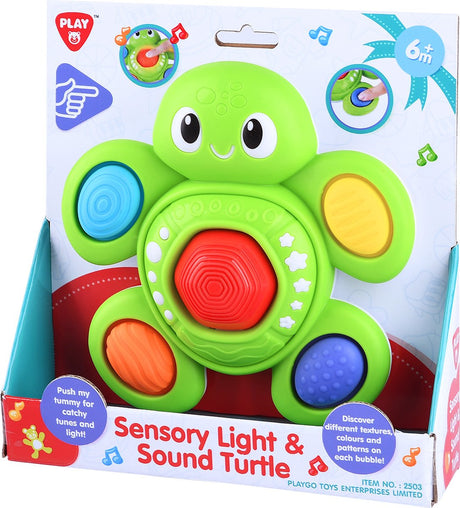 Playgo bébé tortue sensorielle avec lumière et son