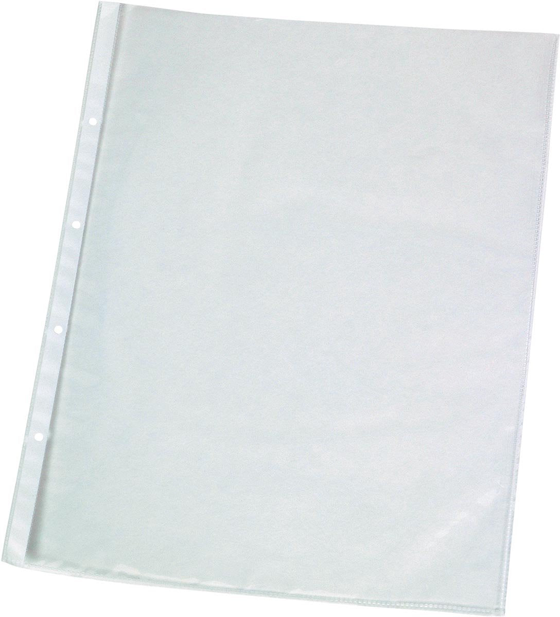Q-connect sac de présentation perforé a4 perforation 11 trous transparent 50 microns paquet de 25 pièces