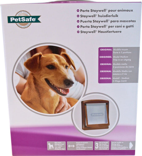Porte pour chien Petsafe 755 - moyenne - marron transparent