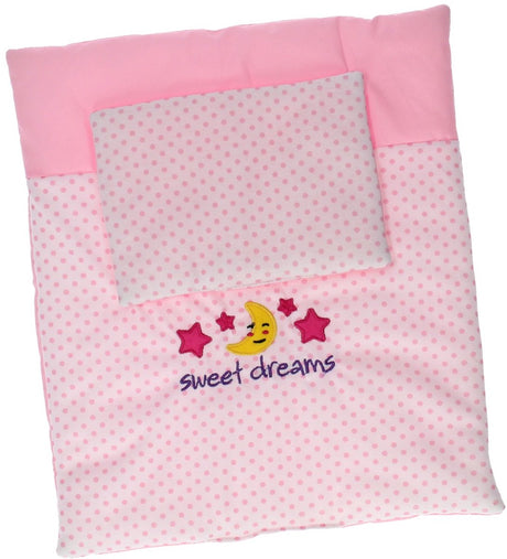 Baby Rose Doll Deken And Cushion Set