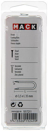Mack 1017211 - kram staal verzinkt 100 gr 3,5 x 35 mm | 5 stuks