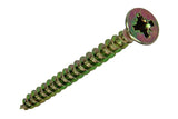 Mack 1017227 - spaanplaatschroef vz kop geelverz.22 st 3,5 x 40 mm | 10 stuks