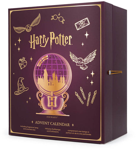 Calendrier de l'avent Harry Potter - 24 compartiments - rouge bordeaux