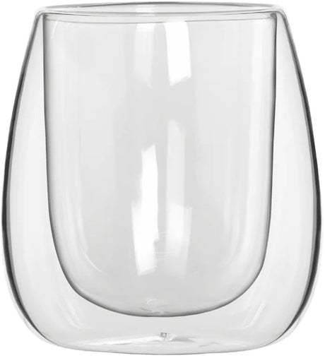Bialetti verona lot de 2 verres à double paroi – 80 ml - verre à café - verre à thé - verre à expresso