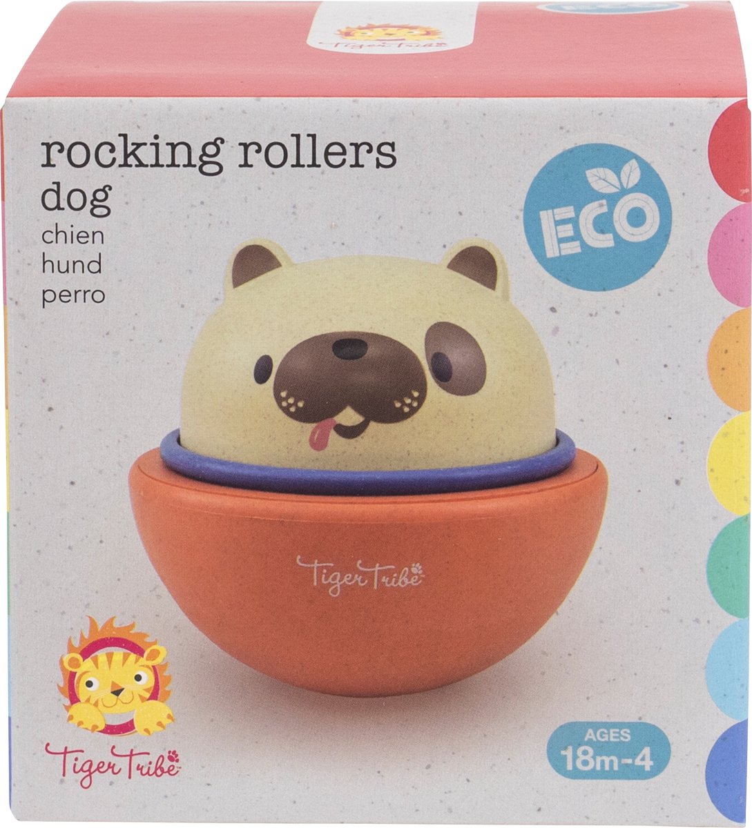 Tribu des tigres - rouleaux à bascule - chien bancal en mouvement - bioplastique - respectueux de l'environnement