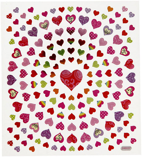Creativ Company autocollants petits coeurs, 1 vel