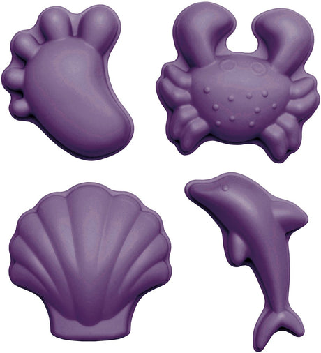 Moules à sable Scrunch - violet - pliables - recyclables