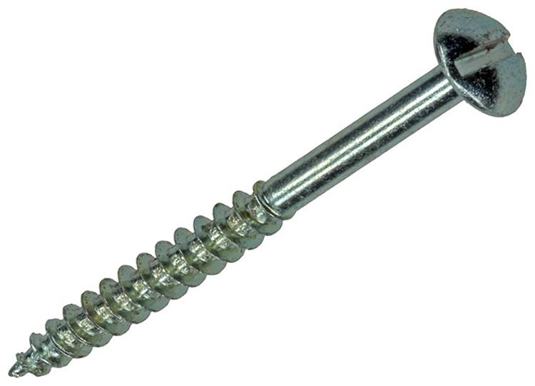 Mack 1017378 - houtschroef bolkop staal verzinkt 8 st 4,5 x 50 mm | 10 stuks