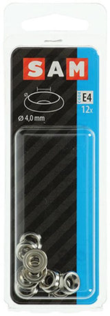 Mack 1017387 - kuipring vr houtschroef mess. vern. 12st 4,0 mm | 10 stuks