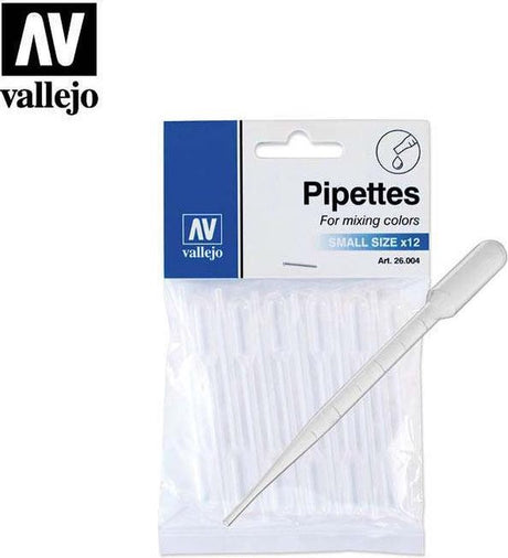 Vallejo hobbyverf - 26004 pipettes - small - 1 ml (12 pc) accessoires set - 1 per pipette ml