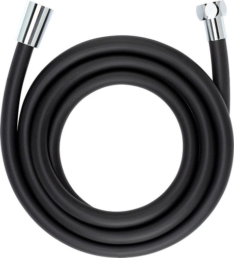 Flexible de douche Wenko design - 175cm - noir mat - anti-torsion - surface lisse