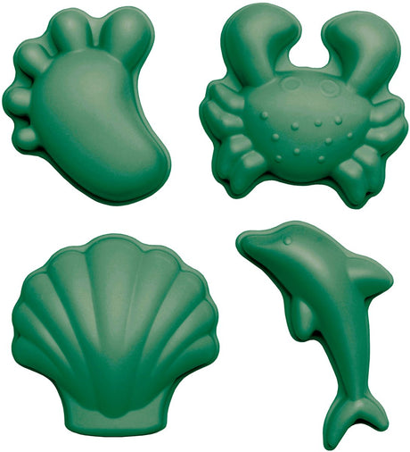 Moules à sable Scrunch - vert - pliables - recyclables