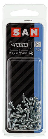 Mack 1017434 - zelftappende schroef cyl kop verz. 40st 2,9 x 9,5 mm | 10 stuks