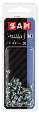 Mack 1017437 - zelftappende schroef cyl kop verz. 30st 3,5 x 9,5 mm | 10 stuks