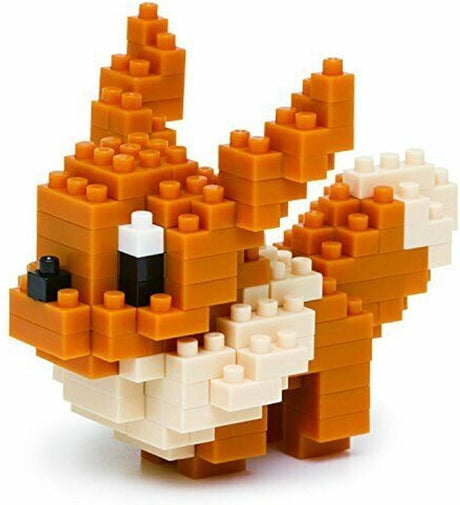 Bandai - nanoblock - eevee - pokémon - mini figurine en brique - jeu de construction - kit de construction de figurine eevee pokémon en pixel - nbpm005