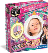 Clementoni crazy chic - miroir lumineux - miroir de maquillage pour enfant - rangement maquillage - à partir de 6 ans