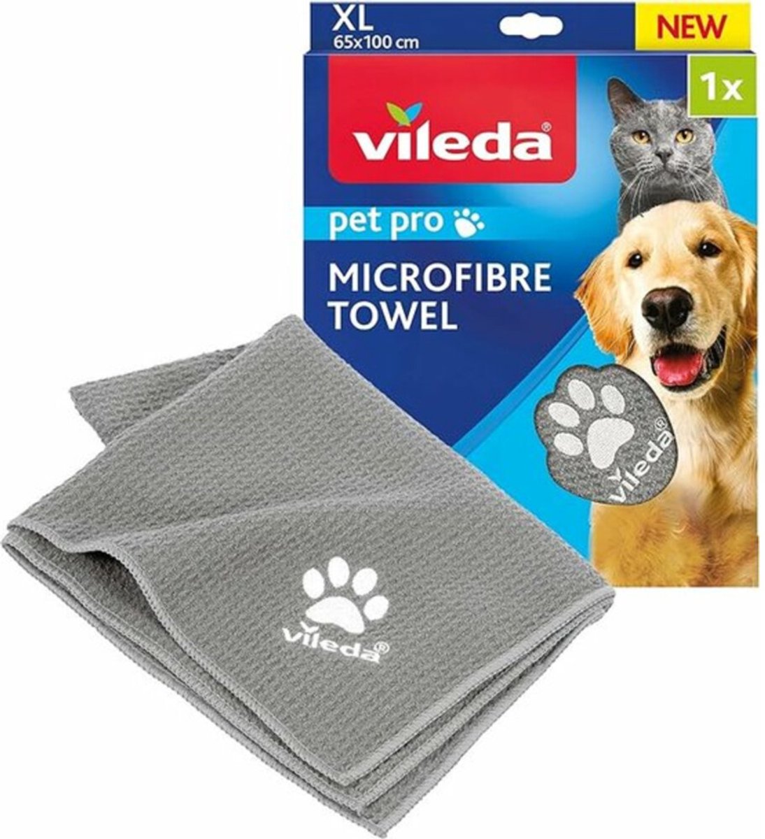 Serviette pour animaux en microfibre Vileda xl
