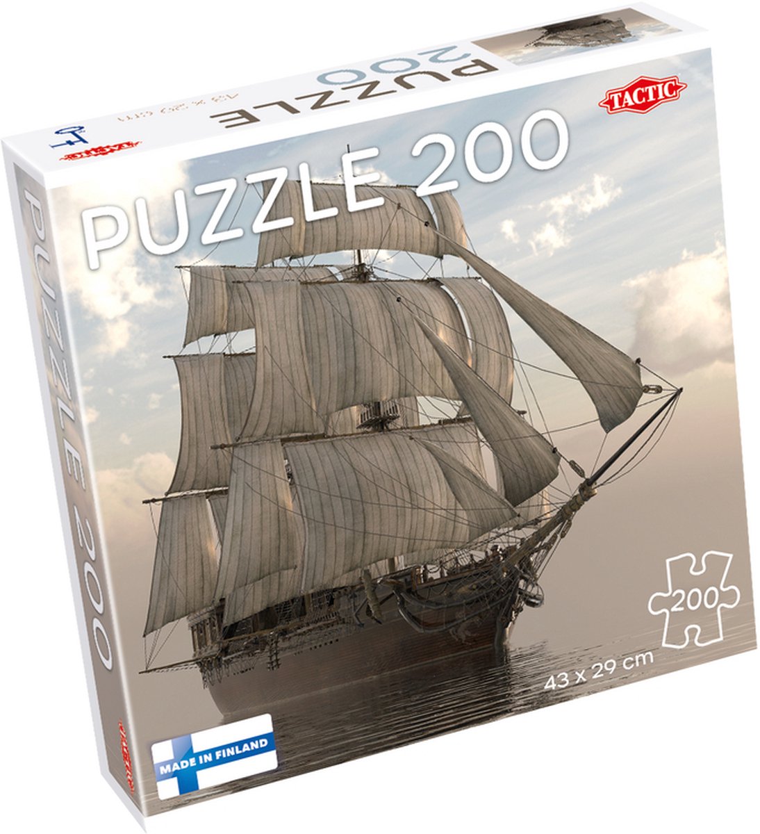 Tactique Puzzle du puzzle du voilier en mer, 200st.