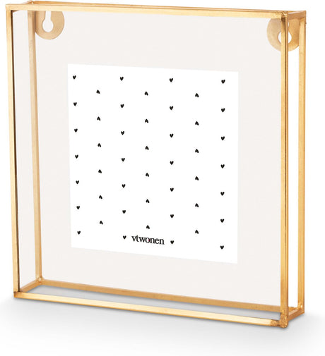 Vtwonen fotolijst - goud - metaal - 20x20x3.5cm