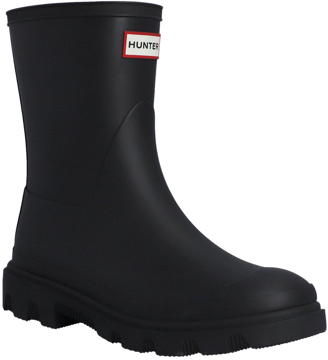 Hunter downpour short boot bottes de pluie unisexes - noir