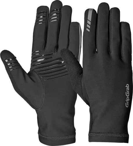 Gripgrab - insulator 2 printemps automne gants de cyclisme doigt long thermo sans rembourrage - noir - unisexe - taille xxl