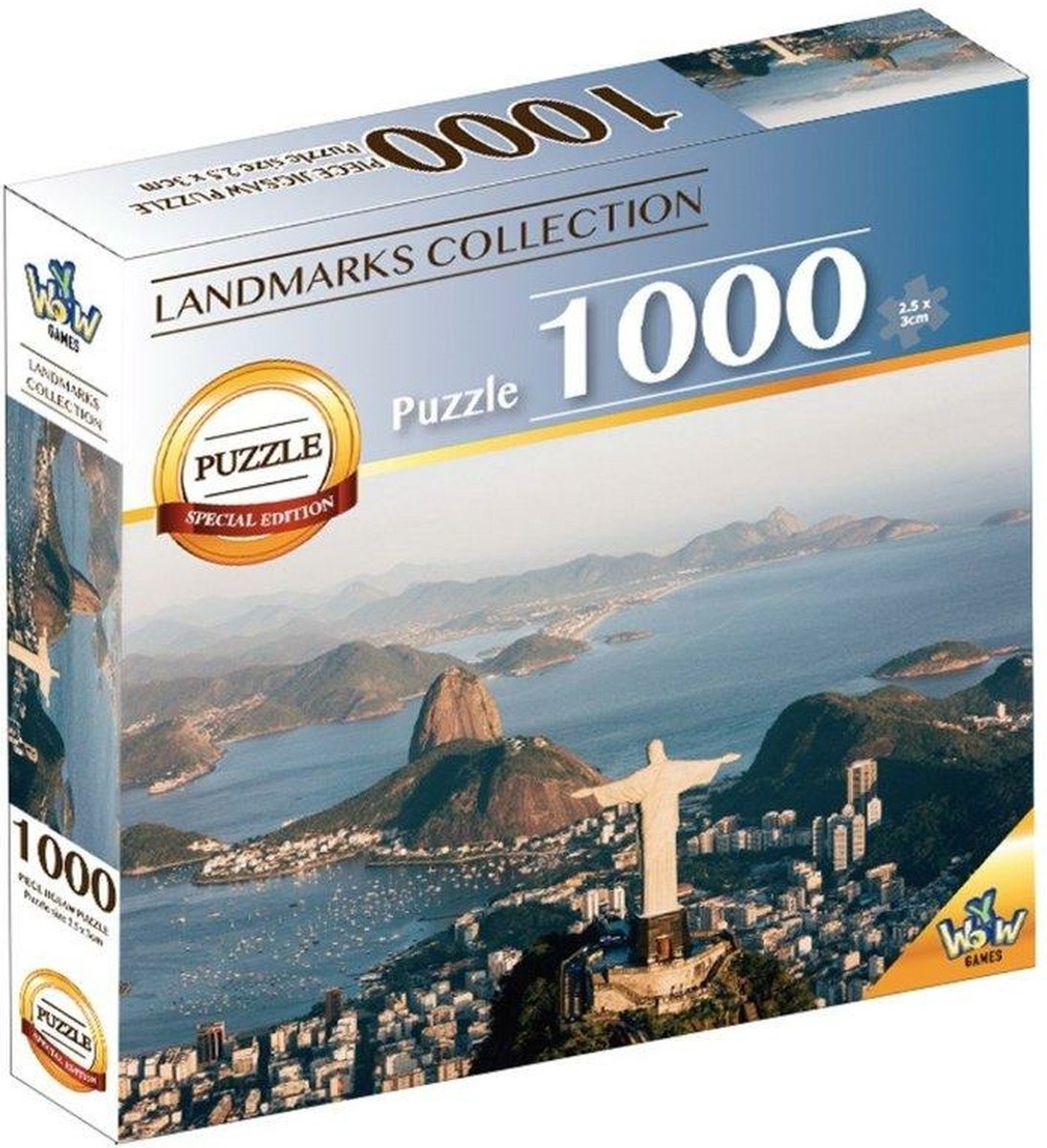 Puzzle Braet 7 merveilles du monde - El Cristo Salvador 1000pcs