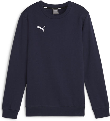 Puma teamgoal casuals ras du cou sweat jr pull de sport pour garçons - marine-blanc