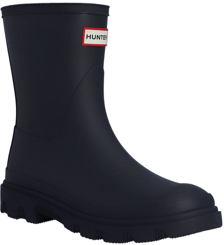 Hunter downpour short boot bottes de pluie unisexes - bleu foncé