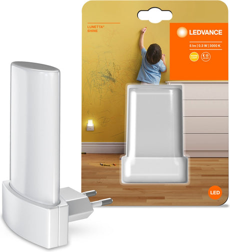 Veilleuse Ledvance LED : pour douille, lunetta Shine -,28 W, 22-…24-V, blanc chaud, 3-K, matériau du corps : polycarbonate (PC), IP2-