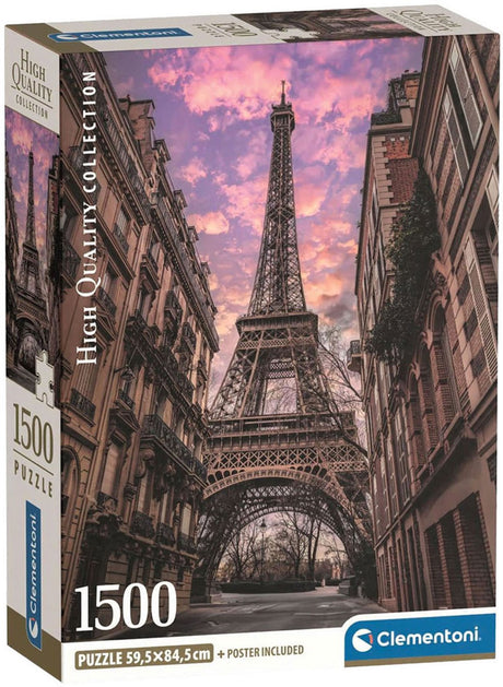 Clementoni puzzle paris s'éveille - puzzle 1500 pièces paris - collection haute qualité - boîte compacte - puzzles et puzzles pour adultes