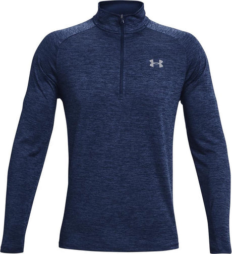 Under Armour maillot de sport homme ua tech 2.0 1 2 zip-blu - academy - acier