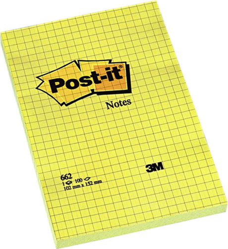 Quantore bloc-notes post-it 662 102x152mm jaune diamant
