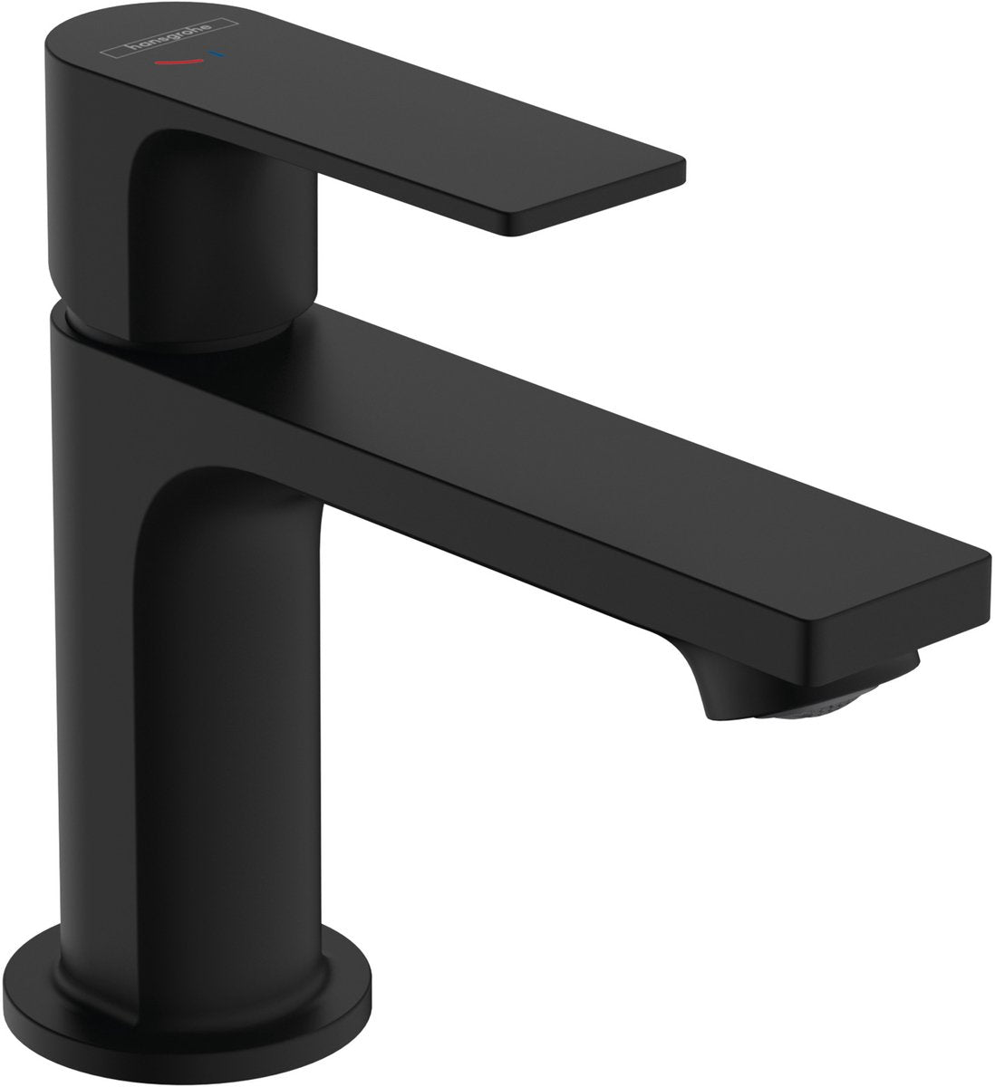 Hansgrohe rebris e - mitigeur de lavabo - commande à levier unique - démarrage à froid, économie d'énergie - sans vidage - taille 80 mm - noir mat