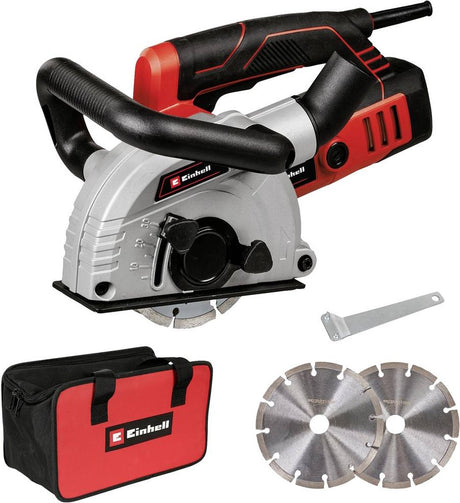 Broyeur mural Einhell te-ma 1500 - 1500 w - ø125 mm - profondeur de rainure 5-30 mm - largeur de rainure 8-30 mm - aspiration de la poussière - incl. 2x disques abrasifs diamantés