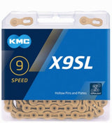 KMC Bicycle Chain X9 Ti-n Gold 114 Schakels