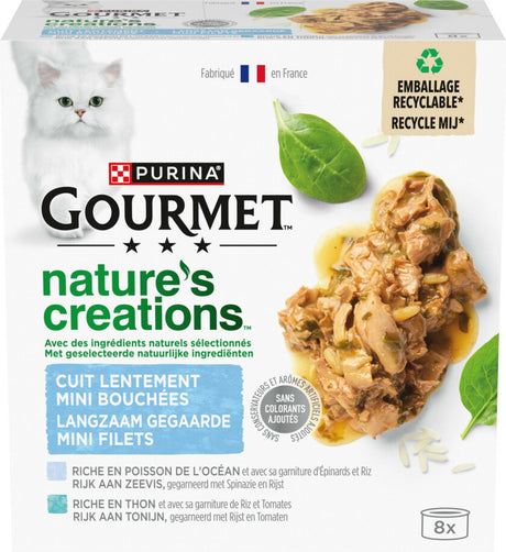 Gourmet nature's Creations - nourriture humide pour chats - poissons de mer - 48 x 85 g