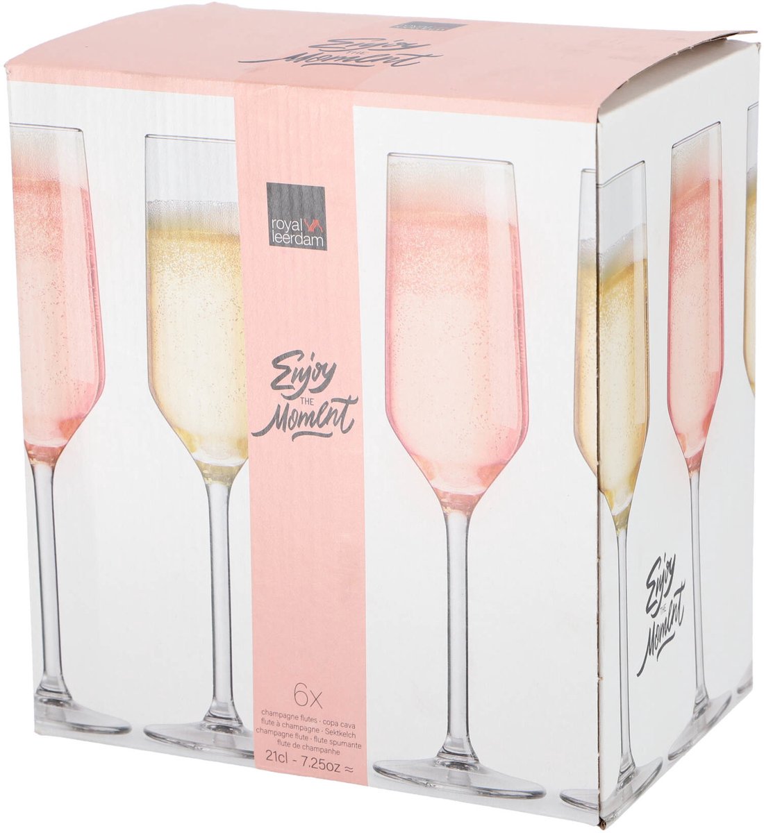 Royal Leerdam verre à champagne moment set 6 21 cl