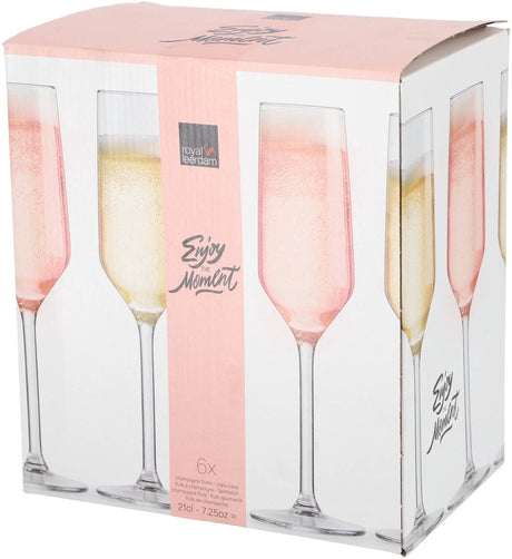 Royal Leerdam verre à champagne moment set 6 21 cl