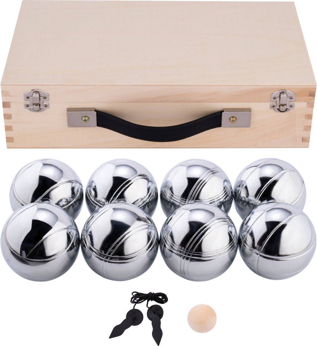 Jeu de Boules dans une valise de luxe, 8 balles