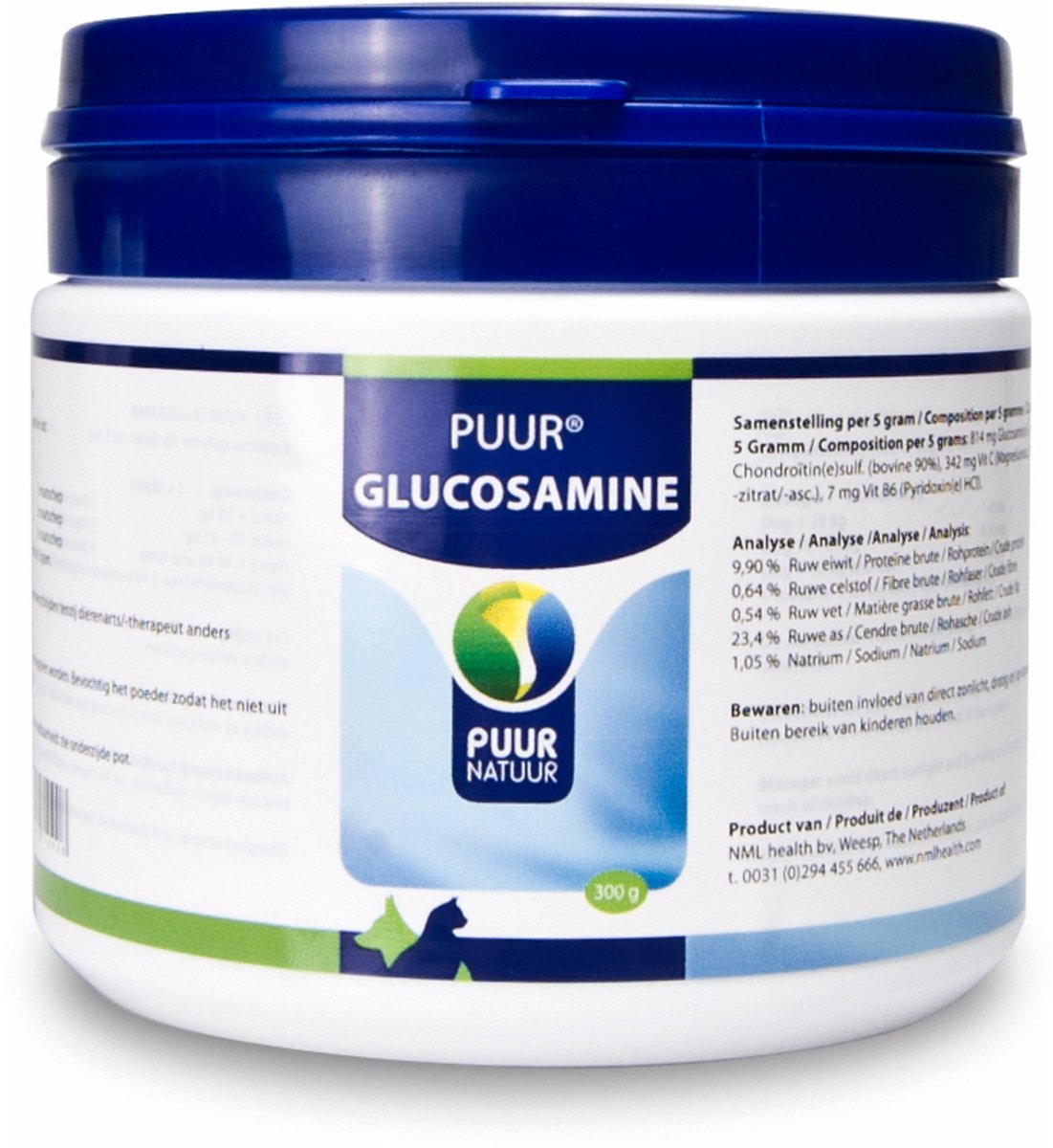 Glucosamine pure pour chiens et chats - 300 gr