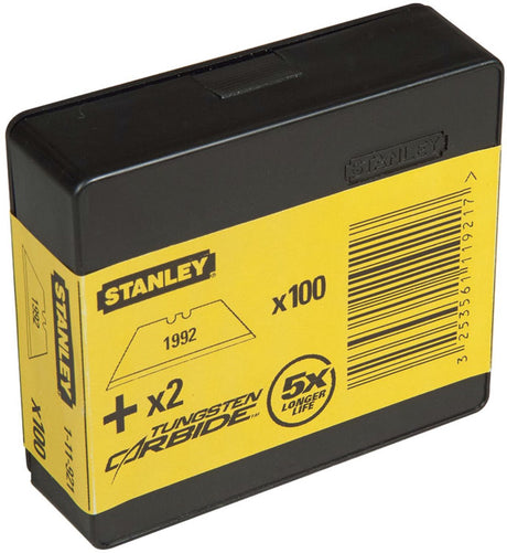 Lames de rechange pour outils à main Stanley 1992 sans trous - Distributeur de 100 pièces - 8-11-921 - 8-11-921
