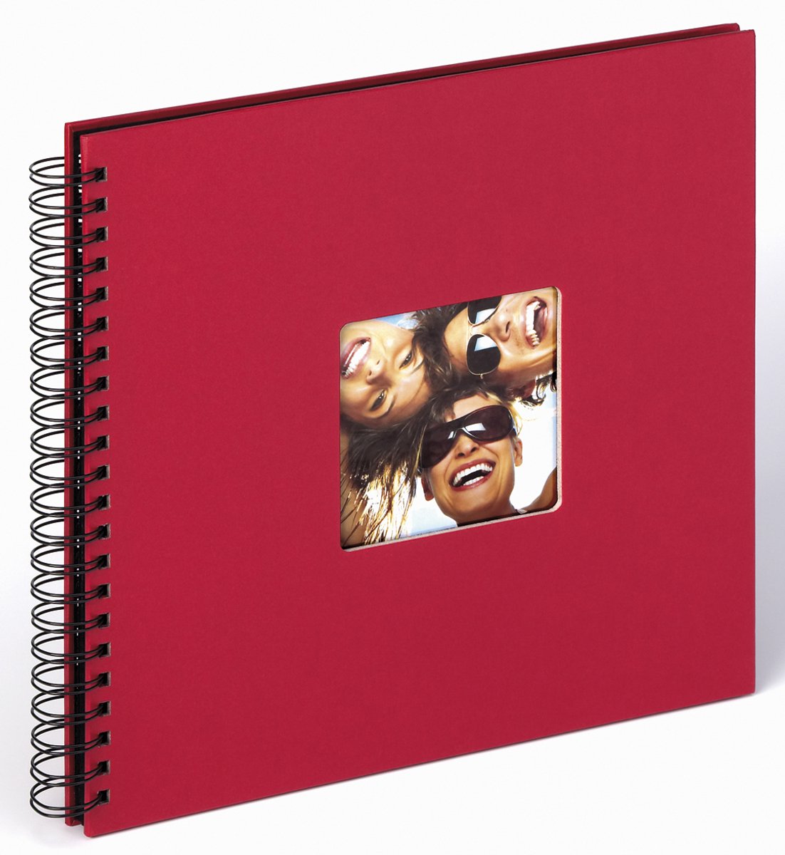 Walther sa-110-r fun - album à spirales - format 30 x 30 cm - rouge